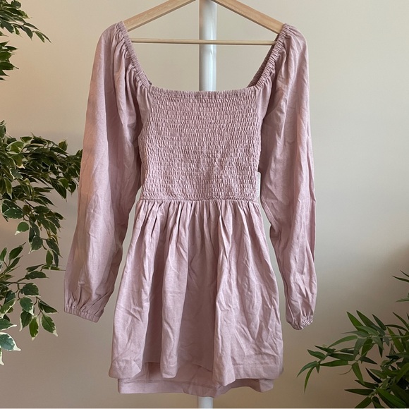 NEW Free People Colette Convertible Mini Dress In Dusty Himalayan Pink - Picture 8 of 12